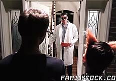 little twink barebacked and spitroasted in taboo threesome