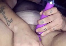 Blonde Girlfriend Squirts with Dildo Masturbation