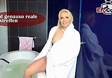 Extreme German creampie party with sluts going bareback.