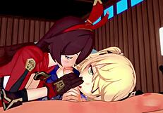 Genshin Impact - Wanna See Two Archer Girls in 3D Hentai 4K Uncensored?