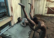 Intense Brunette Slave Undergoes Fallout 4 Hentai Training Fuck