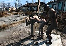 Intense Brunette Slave Undergoes Fallout 4 Hentai Training Fuck