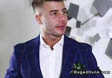 Gays in suits rimming and anal fucking