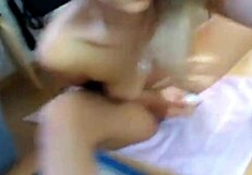 sexydea masturbates with dildo on webcam, squirting cum everywhere