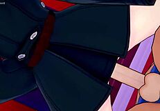 The TV woman desires sex before sleep in this uncensored 3D parody anime hentai