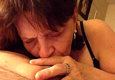 Heavenly Granny Carmen Angel Sucks Cock Deepthroat Style