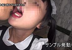 Naruchan's 18th birthday celebration with a bareback creampie and gagging