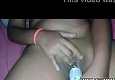 Amateur housewife caught in the act by her husband.