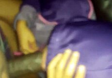 Nasty slut gets face fucked and cums cheating