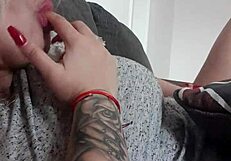 i watch this blonde girl with big tits moan while she masturbates her pussy and ass, cum everywhere