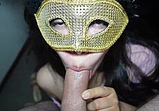 Masked Stepdad Drills My Tight Ass with Intense Real Moans