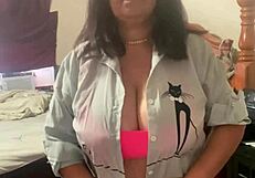 big tits teased while fingering wet pussy hard