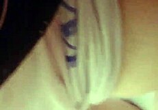 Blindfolded old man blowjob!