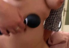 Watch Her Explode in Two Quick Orgasms Using the Magic Wand!