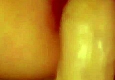 She fiercely fingers her wet pussy as I thrust gigantic dildo deep