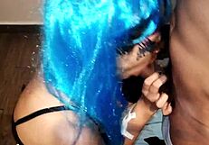 Watch Petite Blonde Choke on Daddy's Dick in Cosplay