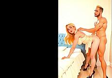 Discover the seductive asmr sounds of a cartoon blonde couple in bed for hentai sex.