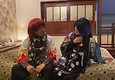 Japanese Wife in Halloween Costume Sucks and Gets Raw Creampie Action