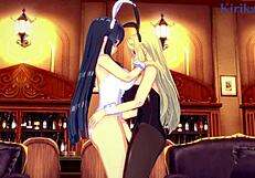 Ikaruga And Katsuragi Bunny Girls Fuck Futanari Style