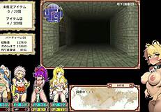 In this HENTAI game, four bitches EXPLORE dungeons for SEX
