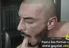 Young Serf's Emotional Blowjob on the Plow Machine