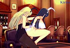 Ikaruga And Katsuragi Bunny Girls Fuck Futanari Style