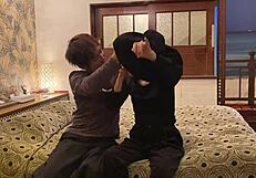 Japanese Wife in Halloween Costume Sucks and Gets Raw Creampie Action