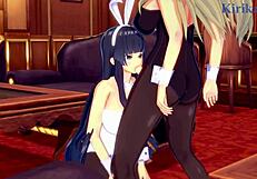 Ikaruga And Katsuragi Bunny Girls Fuck Futanari Style