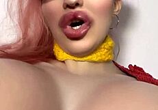 Goddess gives instructions to jerk off and wear glasses.