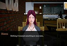 Amateur redhead's small tits bounce during game walkthrough