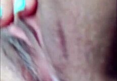 Latina milf touches herself silently