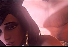 Anal sex with Pharah from Overwatch