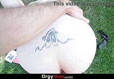 Stepson Boldly Fucks His Hardworking Stepmom In Intense Outdoor Orgy With Big Tits And Monster Cock