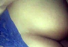 Young and unfaithful Hispanic beauty on her knees in a thong.