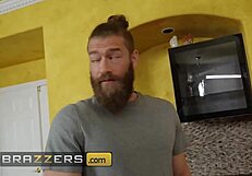 xander corvus caught licking dana wolf's pussy, leading to a threesome with angeline red