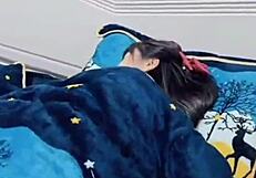 Hey, check out this asian quickie where he fucks his sick sister-in-law doggystyle and creampies her