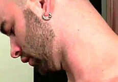 hot gay threesome with big cocks sucking and fucking in hardcore group action