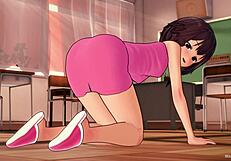 3D animated Megumin in action, adult version of Konosuba parody