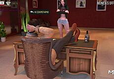 i show tongue in photoshoot game