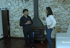 Sandy Cortez Sucks Big Cock in Hotel