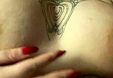 Bra fetish hardens nipples boobs play