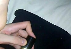 gay teen 18+ exploring his ass with fingers and toys in private room