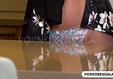 Madrasta couldn't resist and banged hard with enteado