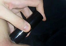 gay teen 18+ exploring his ass with fingers and toys in private room