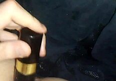 gay teen 18+ exploring his ass with fingers and toys in private room