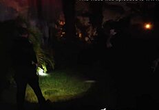 two gay cops suck and ride big black cock outdoors