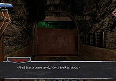 Beautiful woman with big ass and boobs in a hentai game called Mist.