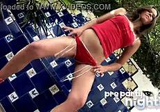 i love watching this hot petite 18+ babe strip and show her cameltoe and tits