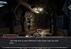 Beautiful woman with big ass and boobs in a hentai game called Mist.
