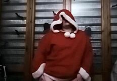 Natale massages her natural tits on show.